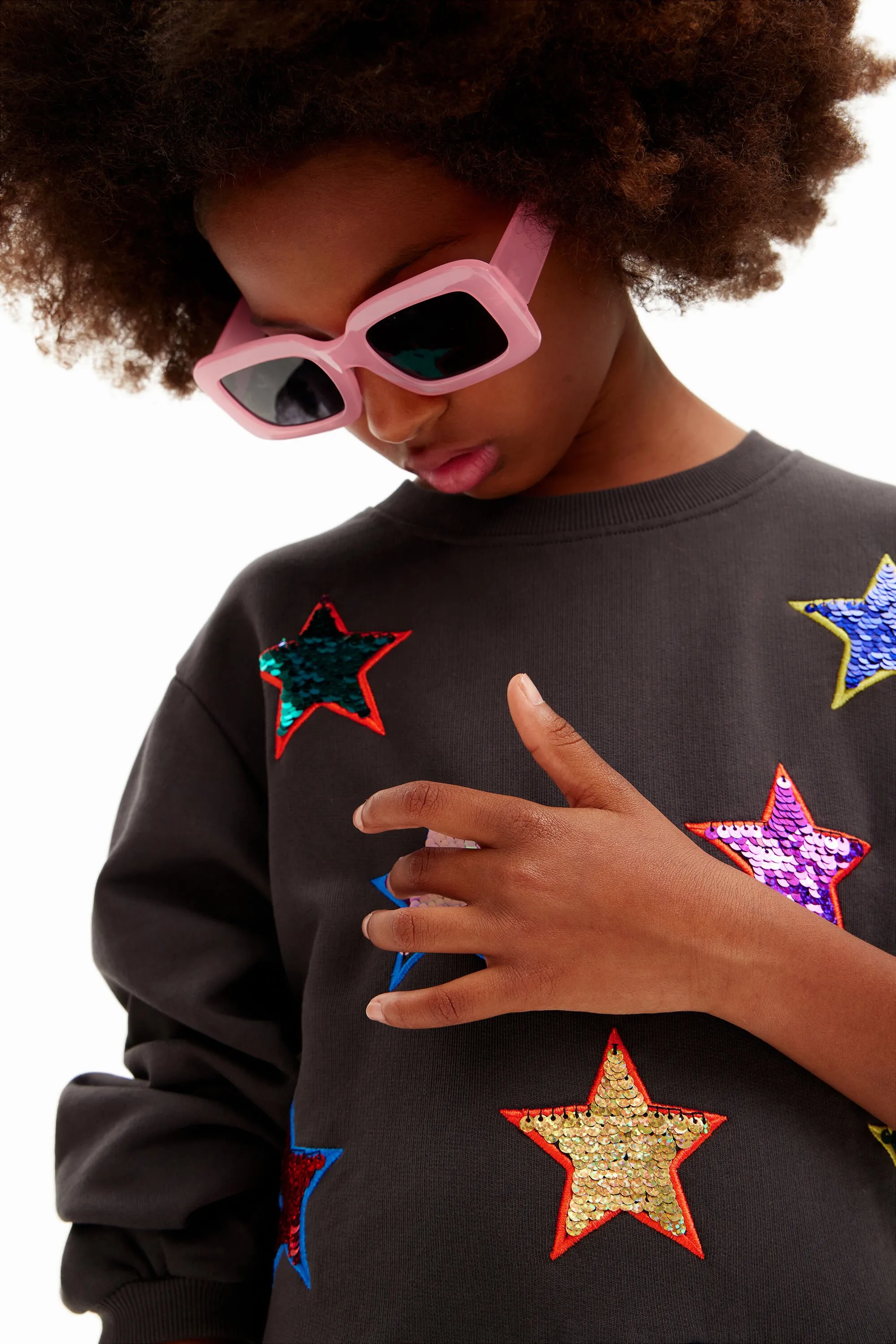 Vestido estrellas sudadera